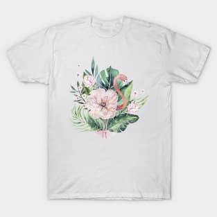 Flamingo Flower T-Shirt